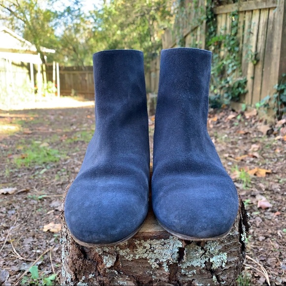Chloe Double-Buckle Blue Suede Ankle Boots 36 - Picture 3 of 16